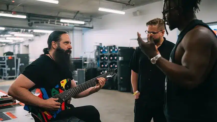 Tosin Abasi with John Petrucci
